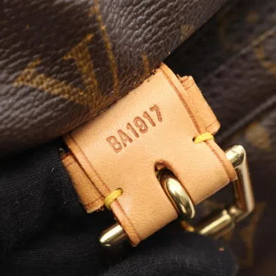 Pre-owned Louis Vuitton Brown Coated Canvas Leather Backpack ()