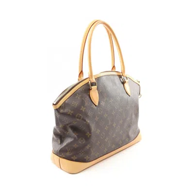 Pre-owned Louis Vuitton Brown Coated Canvas Leather Tote Bag ()