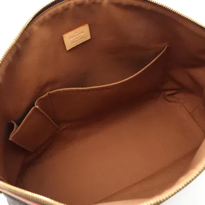 Pre-owned Louis Vuitton Brown Coated Canvas Leather Tote Bag ()