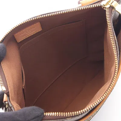 Pre-owned Louis Vuitton Brown Coated Canvas Pvc Leather Pochette Shoulder Bag ()