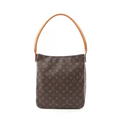 Pre-owned Louis Vuitton Brown Coated Canvas Shoulder Bag ()