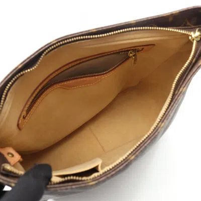 Pre-owned Louis Vuitton Brown Coated Canvas Shoulder Bag ()