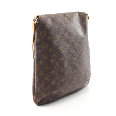 Pre-owned Louis Vuitton Brown Coated Canvas Shoulder Bag ()