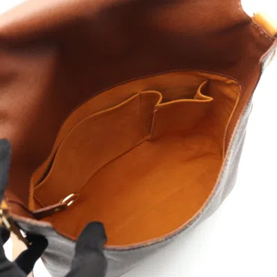 Pre-owned Louis Vuitton Brown Coated Canvas Shoulder Bag ()