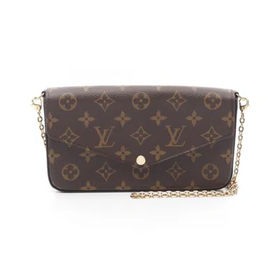 Pre-owned Louis Vuitton Brown Coated Canvas Shoulder Bag ()
