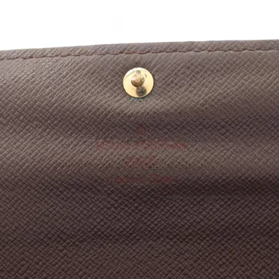 Pre-owned Louis Vuitton Brown Damier Canvas Coated Canvas Long Wallet (bi-fold) ()