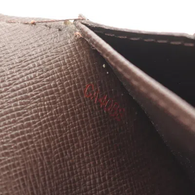 Pre-owned Louis Vuitton Brown Damier Canvas Coated Canvas Long Wallet (bi-fold) ()