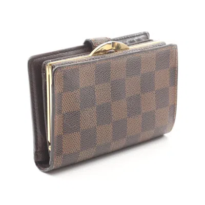 Pre-owned Louis Vuitton Brown Damier Canvas Coated Canvas Wallet (bi-fold) ()