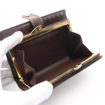 Pre-owned Louis Vuitton Brown Damier Canvas Coated Canvas Wallet (bi-fold) ()