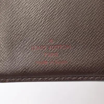 Pre-owned Louis Vuitton Brown Damier Canvas Coated Canvas Wallet (bi-fold) ()