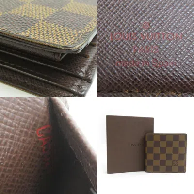 Pre-owned Louis Vuitton Brown Damier Canvas Damier Canvas Wallet (bi-fold) ()