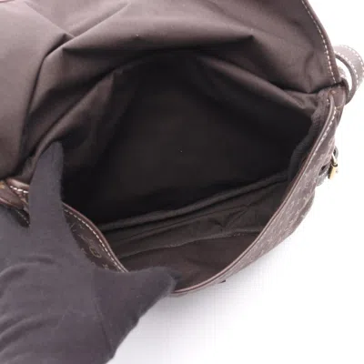 Pre-owned Louis Vuitton Brown Ebene Canvas Monogram Mini Leather Shoulder Bag ()