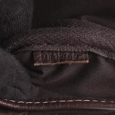 Pre-owned Louis Vuitton Brown Ebene Canvas Monogram Mini Leather Shoulder Bag ()