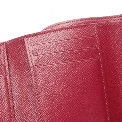 Pre-owned Louis Vuitton Brown Fuchsia Pink Monogram Pvc Leather Wallet (tri-fold) () In Multi