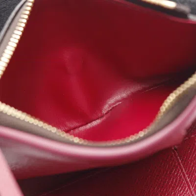 Pre-owned Louis Vuitton Brown Fuchsia Pink Monogram Pvc Leather Wallet (tri-fold) () In Multi