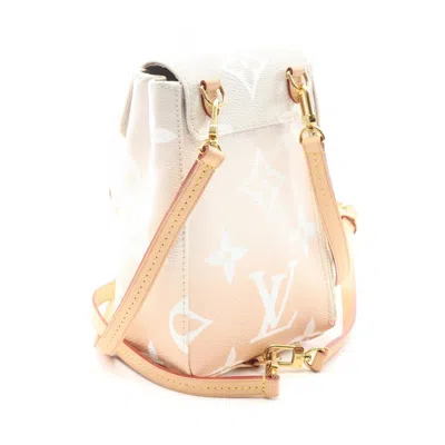 Pre-owned Louis Vuitton Brown Gray Coated Canvas Backpack ()