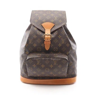 Pre-owned Louis Vuitton Brown Monogram Coated Canvas Backpack ()