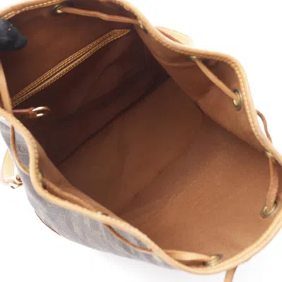 Pre-owned Louis Vuitton Brown Monogram Pvc Coated Canvas Leather Backpack ()