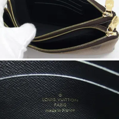 Pre-owned Louis Vuitton Brown Monogram Reverse Monogram Reverse Leather Pochette Shoulder Bag ()
