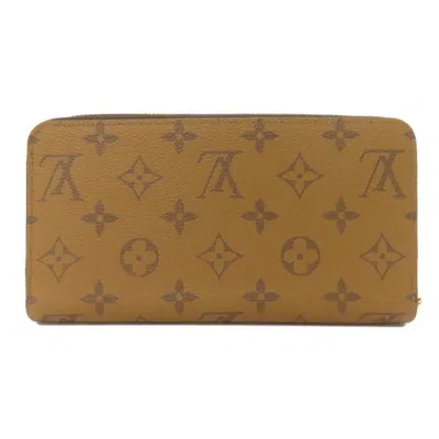 Pre-owned Louis Vuitton Brown Monogram Reverse Monogram Reverse Long Wallet (bi-fold) ()