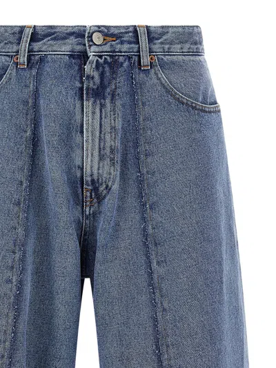 Mm6 Maison Margiela Jeans With Frayed Details In Multi