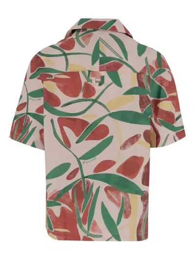 Jacquemus Fonccio Cotton Shirt With Abstract Vegetable Print