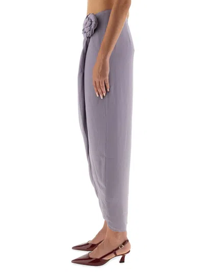 Rotate Birger Christensen Asymmetrical Skirt With Dictation In Purple