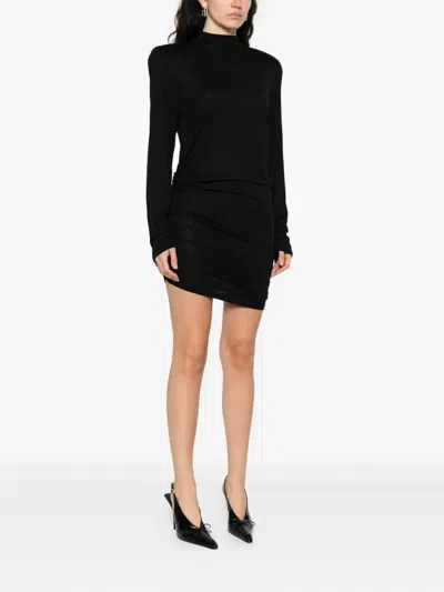 Jacquemus Women Asymmetrical Turtleneck Dress In Black