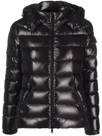 Moncler Bady Hooded Short Down Jacket Clothing In Black