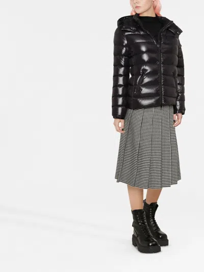 Moncler Bady Hooded Short Down Jacket Clothing In Black
