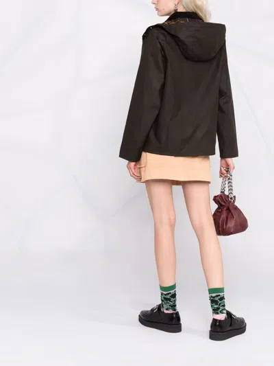 Barbour Coats Green In Brown
