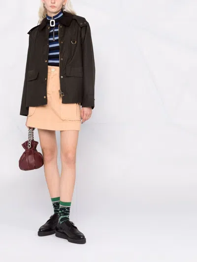 Barbour Coats Green In Brown