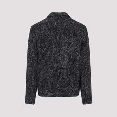 Etro Paisley Pattern Wool Blend Jacket With Tailored Fit