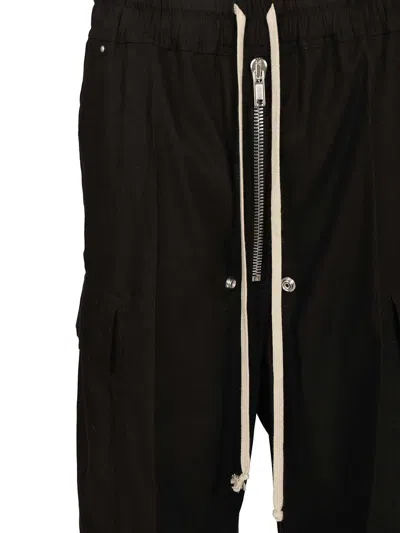 Rick Owens Cargobelas Trousers Black In Black