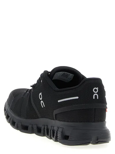 On Cloud 6 Logo Printed Sneakers In Black