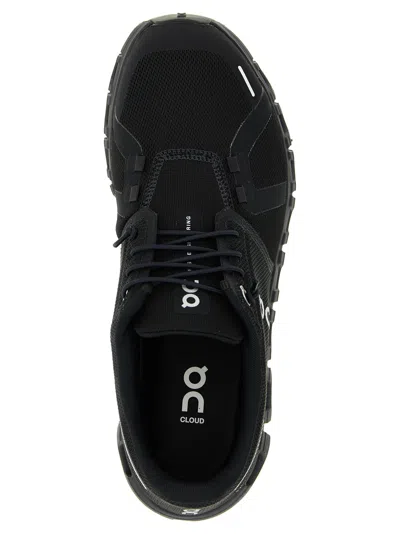 On Cloud 6 Logo Printed Sneakers In Black