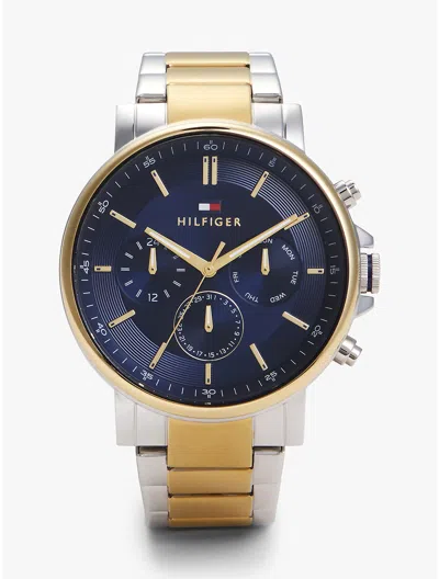 Tommy Hilfiger 43mm Multifunction Watch In Metallic