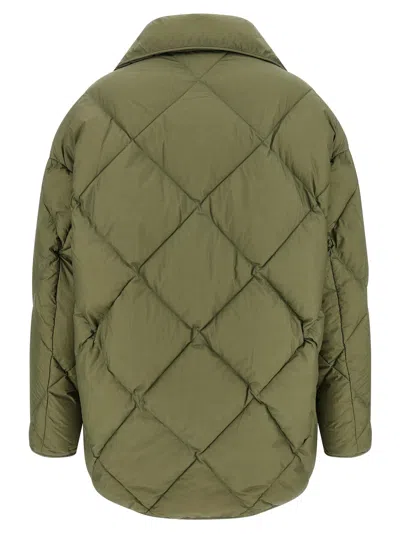 Ienki Ienki Quilted High-neck Jacket In Green