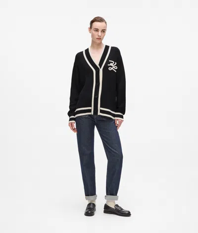 Karl Lagerfeld Autograph Cardigan In Black