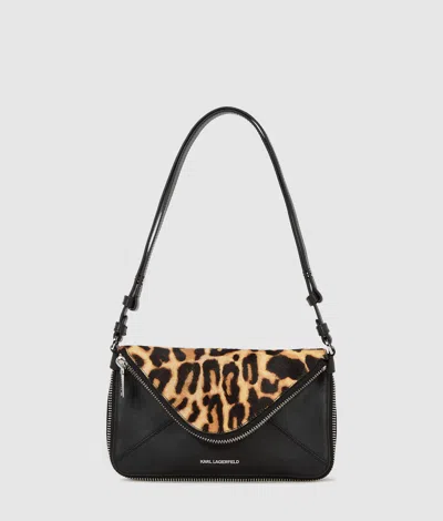 Karl Lagerfeld Leopard-print Shoulder Bag In Multi