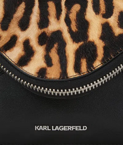 Karl Lagerfeld Leopard-print Shoulder Bag In Multi