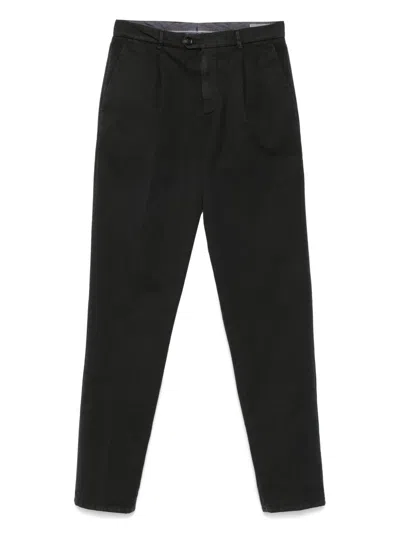 Brunello Cucinelli Tailored Black Trousers With Classic Waistband In Black