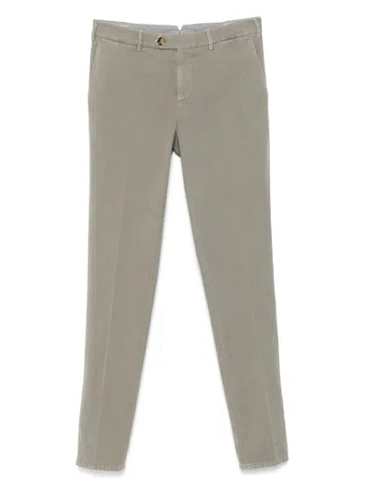 Brunello Cucinelli Tailored Trousers With Classic Waistband In Green
