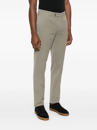 Brunello Cucinelli Tailored Trousers With Classic Waistband In Green