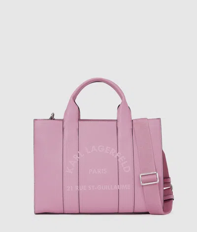 Karl Lagerfeld Rue St.guillaume Tote Bag In Pink