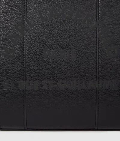 Karl Lagerfeld Medium Rue St-guillaume Square Tote Bag In 999