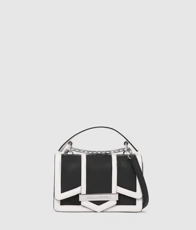 Karl Lagerfeld Blackwhite K Nova Small Crossbody Bag In Black