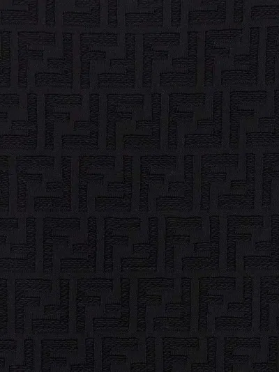 Fendi Cotton T-shirt With All-over Printed Ff Motif