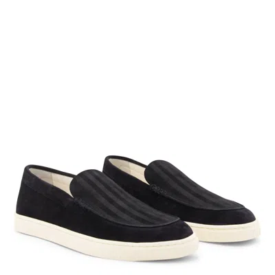 Brunello Cucinelli Navy Leather Sneakers
