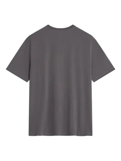 Maison Kitsuné Fox Head Regular Fit Cotton T-shirt In Gray